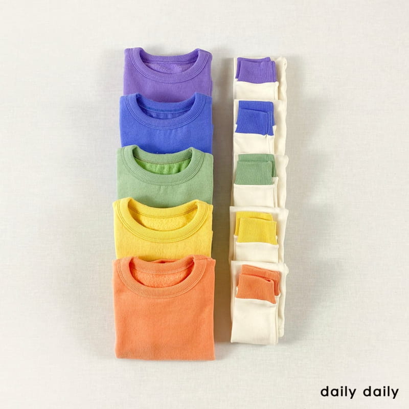 DAILY DAILY - Korean Children Fashion - #Kfashion4kids - Rainbow Unbalance Top Bottom Set - 11