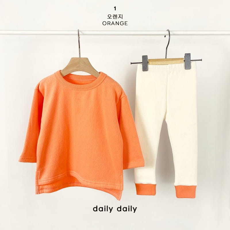 DAILY DAILY - Korean Children Fashion - #Kfashion4kids - Rainbow Unbalance Top Bottom Set - 2