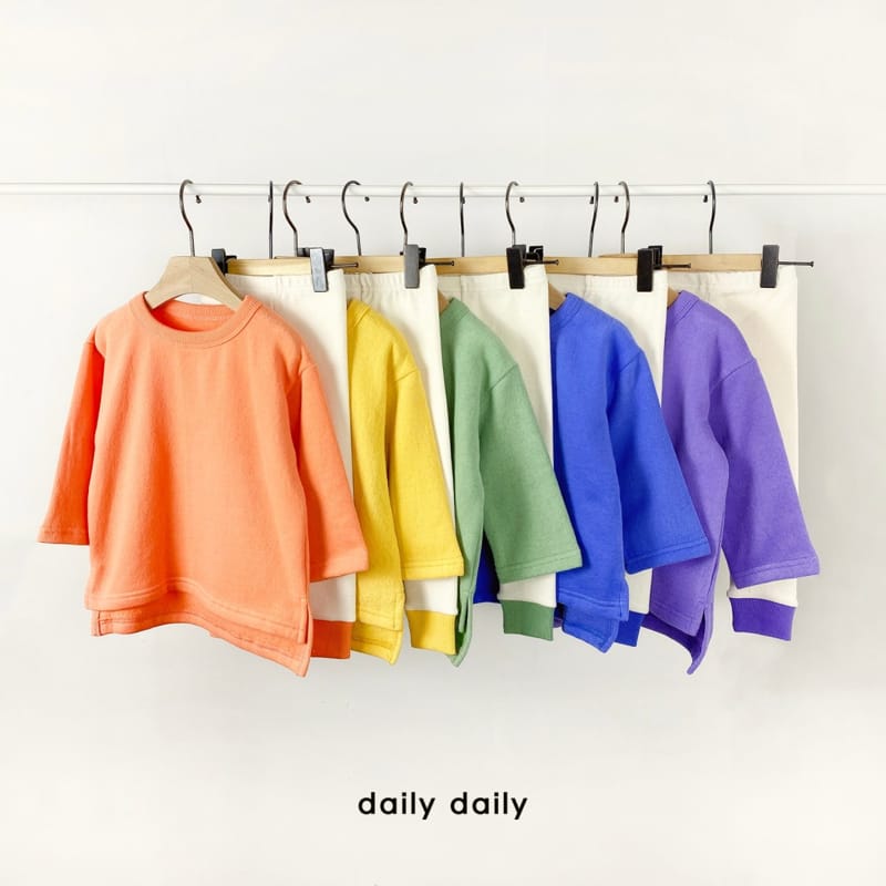 DAILY DAILY - Korean Children Fashion - #Kfashion4kids - Rainbow Unbalance Top Bottom Set - 9