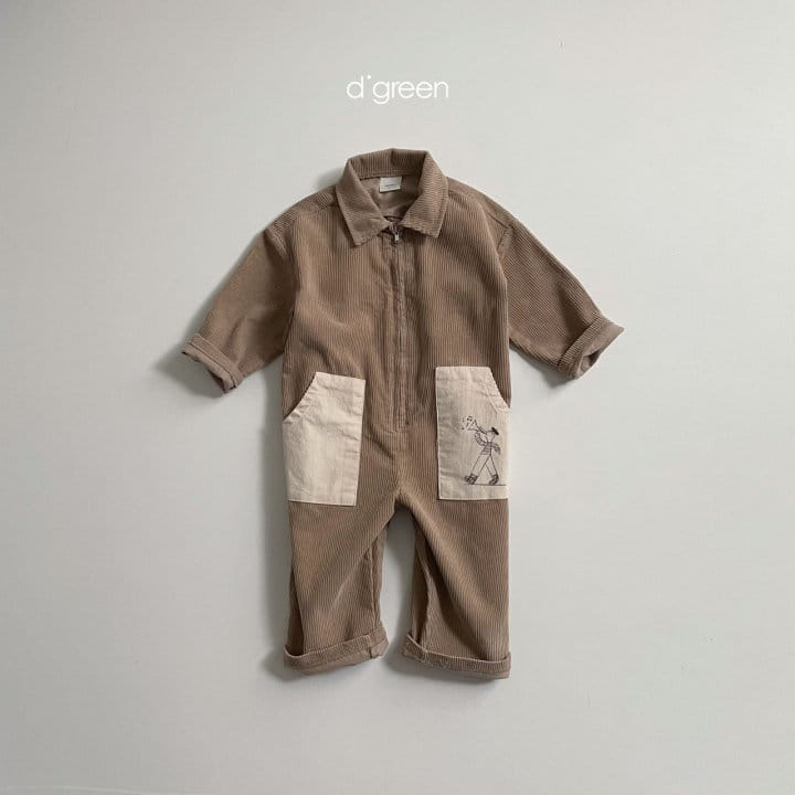 DIGREEN - Korean Children Fashion - #Kfashion4kids - Block Natural Jumpsuit - 5