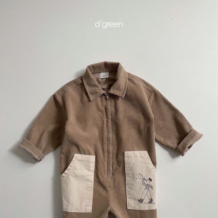 DIGREEN - Korean Children Fashion - #Kfashion4kids - Block Natural Jumpsuit - 6