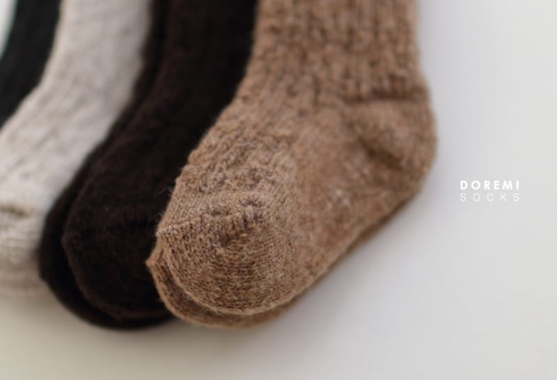 DOREMI SOCKS - Korean Children Fashion - #Kfashion4kids - Twist Wool Socks [set of 4] - 11