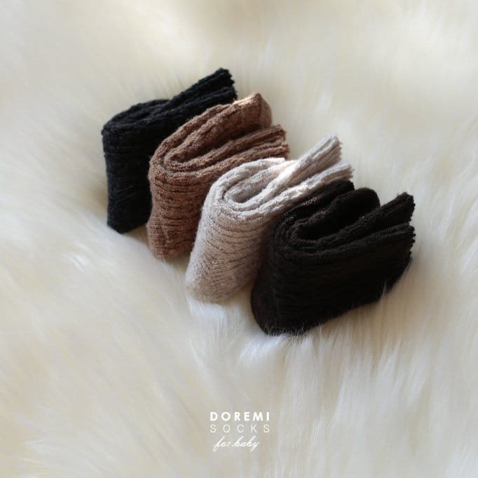 DOREMI SOCKS - Korean Children Fashion - #Kfashion4kids - Twist Wool Socks [set of 4] - 3