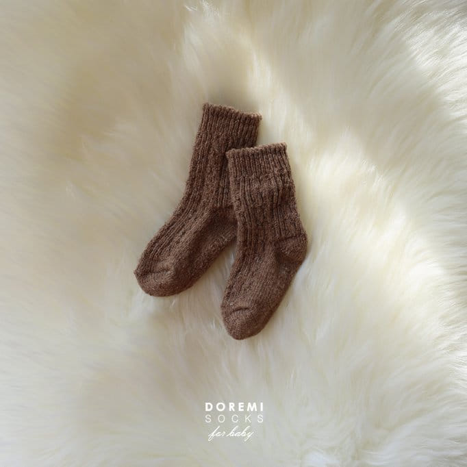 DOREMI SOCKS - Korean Children Fashion - #Kfashion4kids - Twist Wool Socks [set of 4] - 5