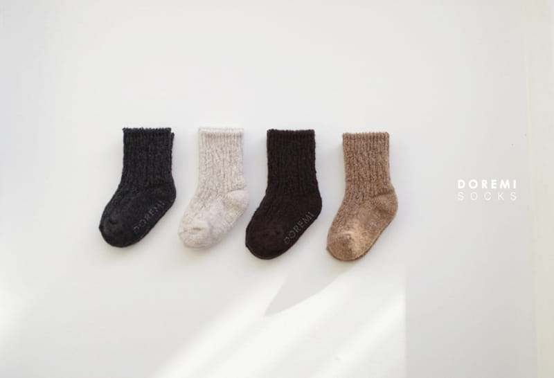 DOREMI SOCKS - Korean Children Fashion - #Kfashion4kids - Twist Wool Socks [set of 4] - 7