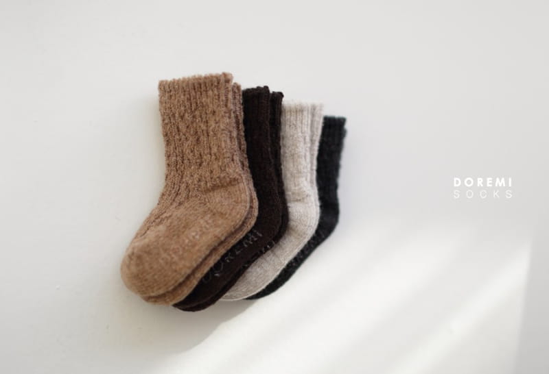 DOREMI SOCKS - Korean Children Fashion - #Kfashion4kids - Twist Wool Socks [set of 4] - 9