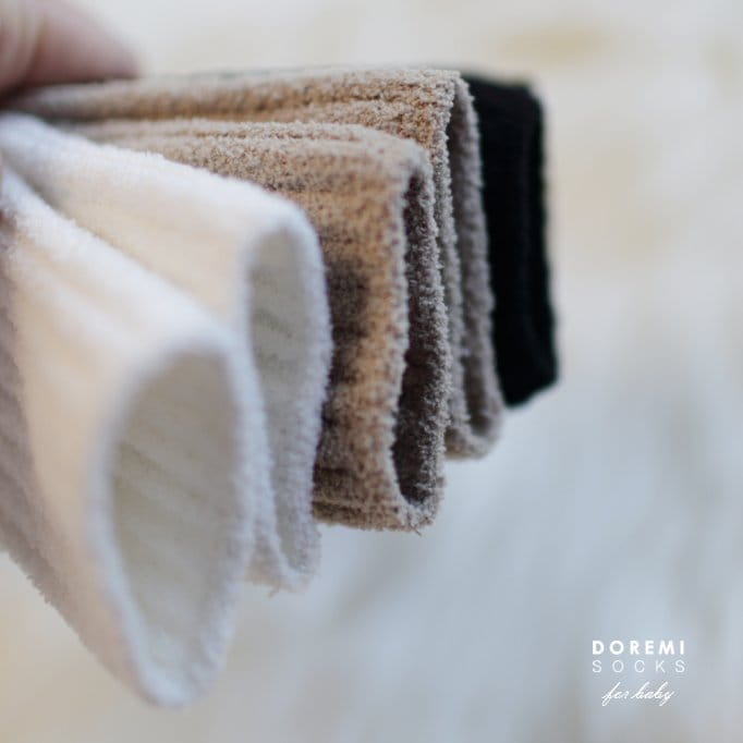 DOREMI SOCKS - Korean Children Fashion - #Kfashion4kids - Soft Two Tone Warmer [set of 3] - 6