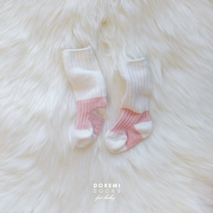 DOREMI SOCKS - Korean Children Fashion - #Kfashion4kids - Soft Two Tone Warmer [set of 3] - 9