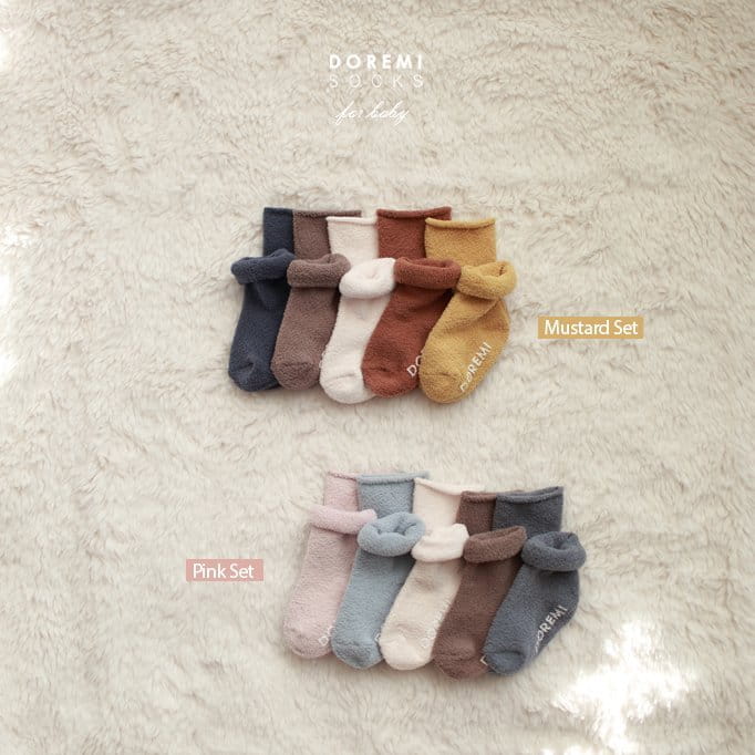 DOREMI SOCKS - Korean Children Fashion - #Kfashion4kids - Sleep Dol Doli Socks [set of 5]