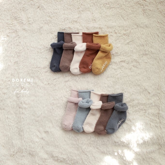 DOREMI SOCKS - Korean Children Fashion - #Kfashion4kids - Sleep Dol Doli Socks [set of 5] - 12