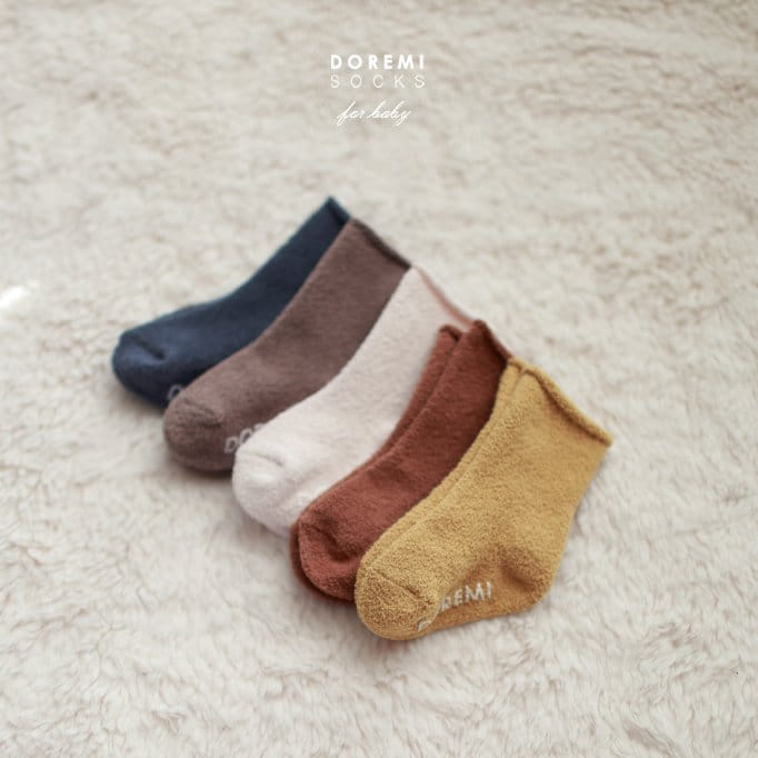 DOREMI SOCKS - Korean Children Fashion - #Kfashion4kids - Sleep Dol Doli Socks [set of 5] - 2