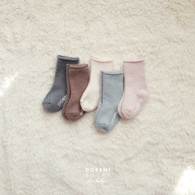 DOREMI SOCKS - Korean Children Fashion - #Kfashion4kids - Sleep Dol Doli Socks [set of 5] - 6