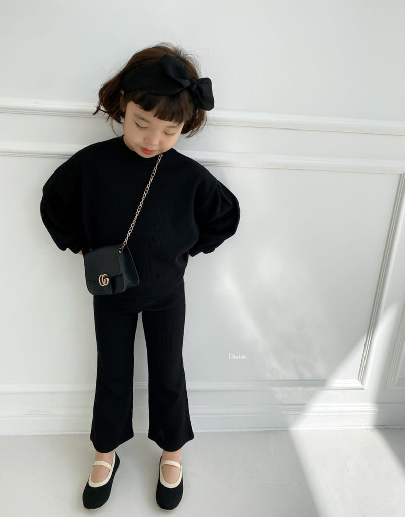 DSAINT - Korean Children Fashion - #Kfashion4kids - Lovely Knit Bootscut Top Bottom Set - 10