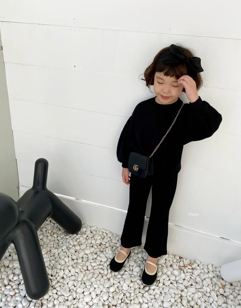 DSAINT - Korean Children Fashion - #Kfashion4kids - Lovely Knit Bootscut Top Bottom Set - 12