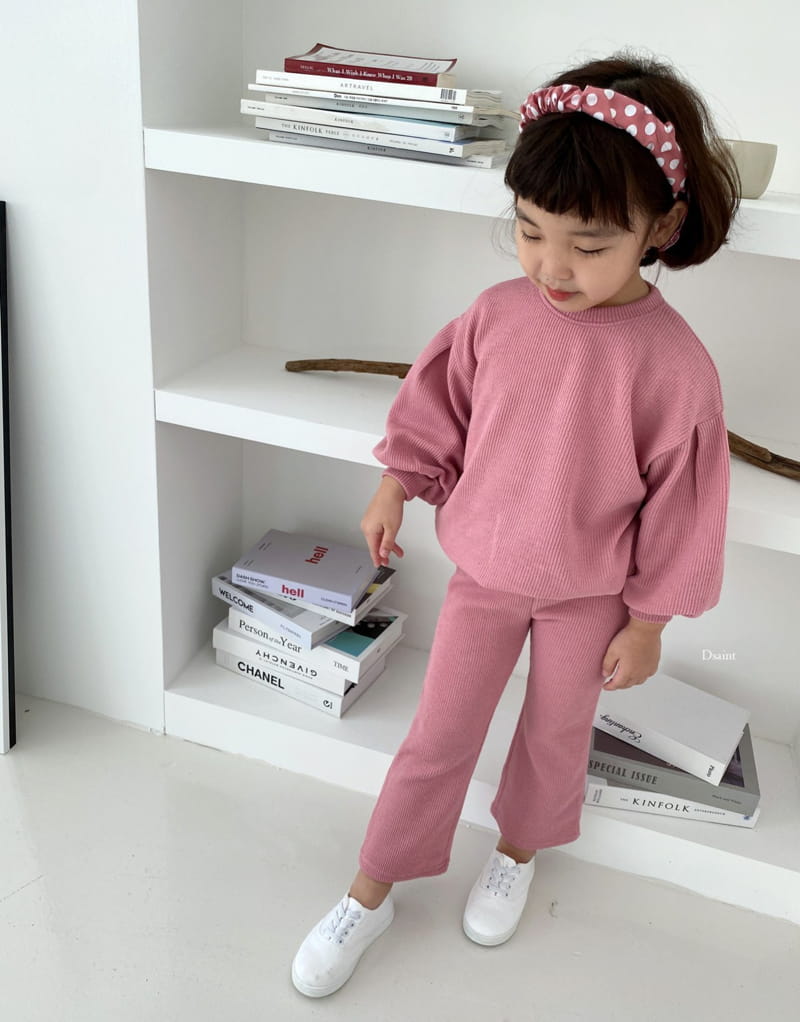 DSAINT - Korean Children Fashion - #Kfashion4kids - Lovely Knit Bootscut Top Bottom Set - 7