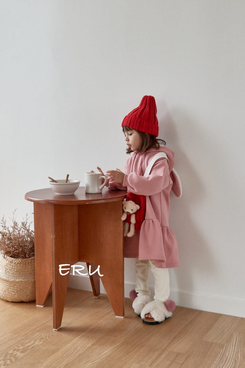 E.RU - Korean Children Fashion - #Kfashion4kids - Rabbit Hoody One-piece - 2