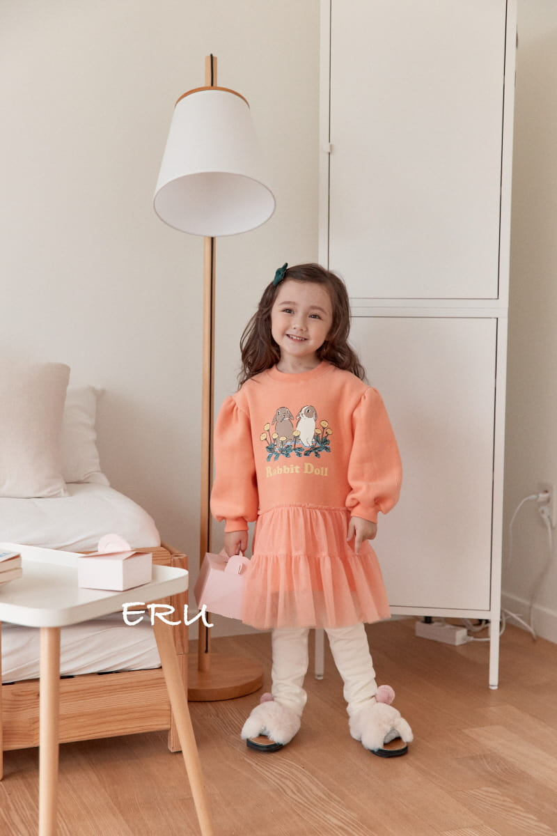 E.RU - Korean Children Fashion - #Kfashion4kids - Rabbit Mesh One-piece - 2