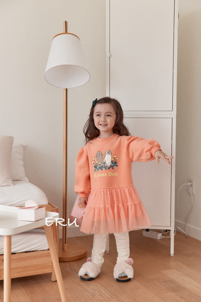 E.RU - Korean Children Fashion - #Kfashion4kids - Rabbit Mesh One-piece - 3