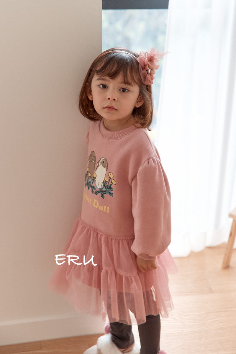 E.RU - Korean Children Fashion - #Kfashion4kids - Rabbit Mesh One-piece - 7