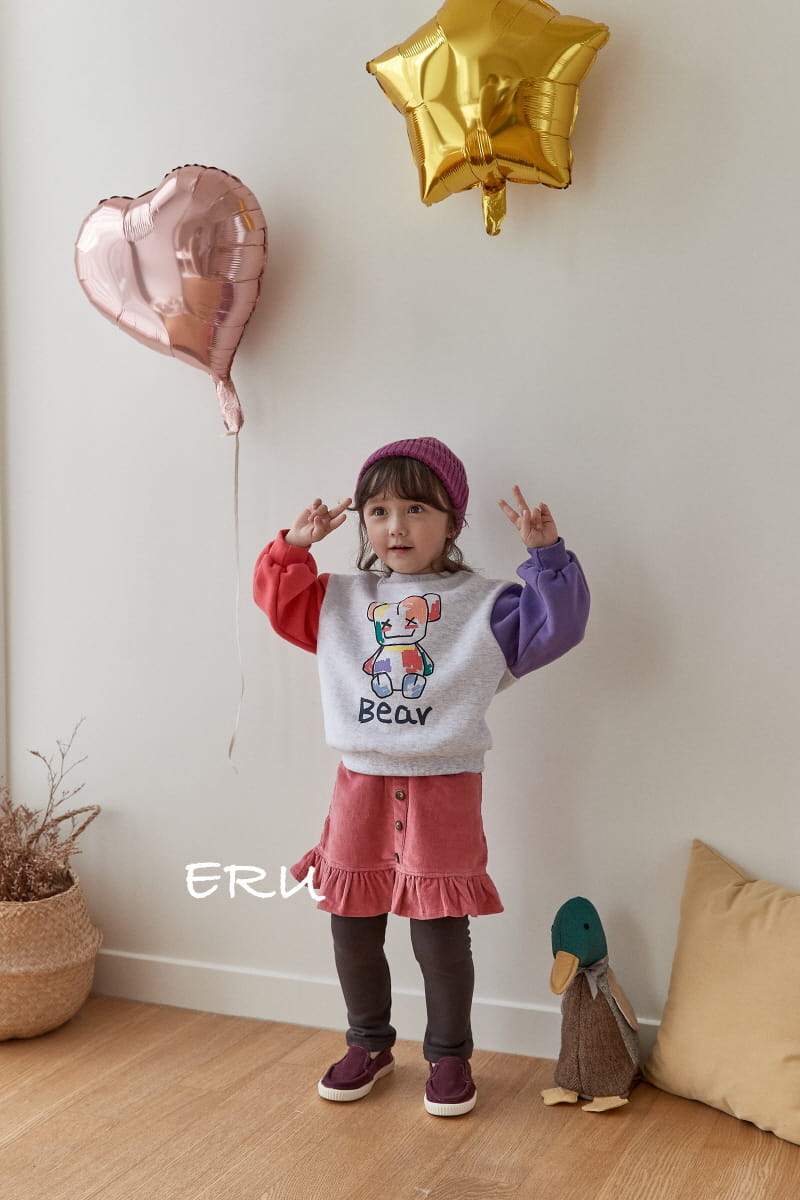 E.RU - Korean Children Fashion - #Kfashion4kids - Sera Denim Span Skirt Leggings
