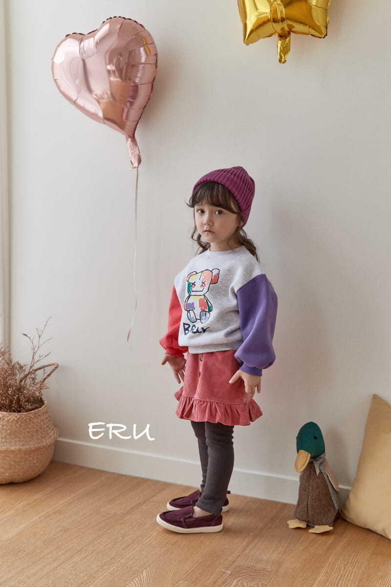 E.RU - Korean Children Fashion - #Kfashion4kids - Sera Denim Span Skirt Leggings - 5