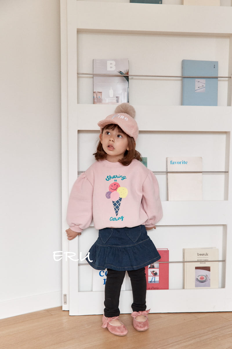 E.RU - Korean Children Fashion - #Kfashion4kids - Heart Span Skirt Leggings - 2