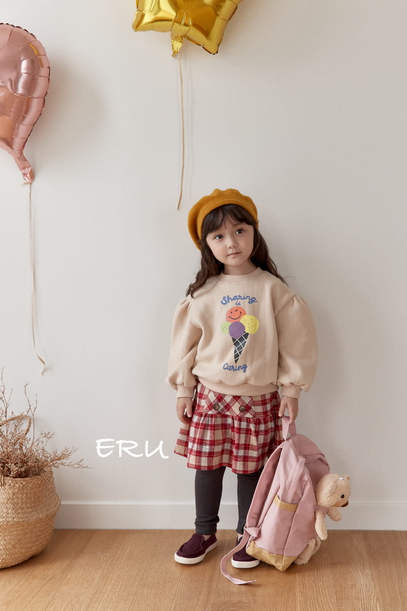 E.RU - Korean Children Fashion - #Kfashion4kids - Check Skirt Leggings