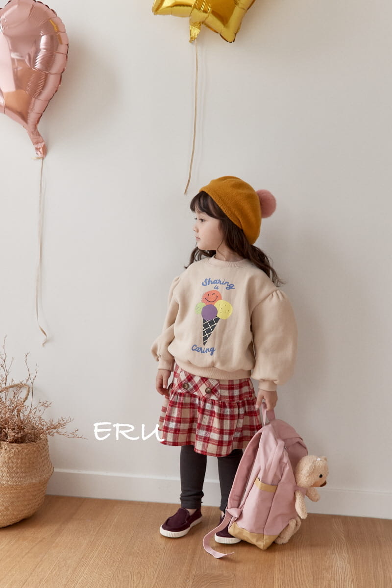 E.RU - Korean Children Fashion - #Kfashion4kids - Check Skirt Leggings - 2