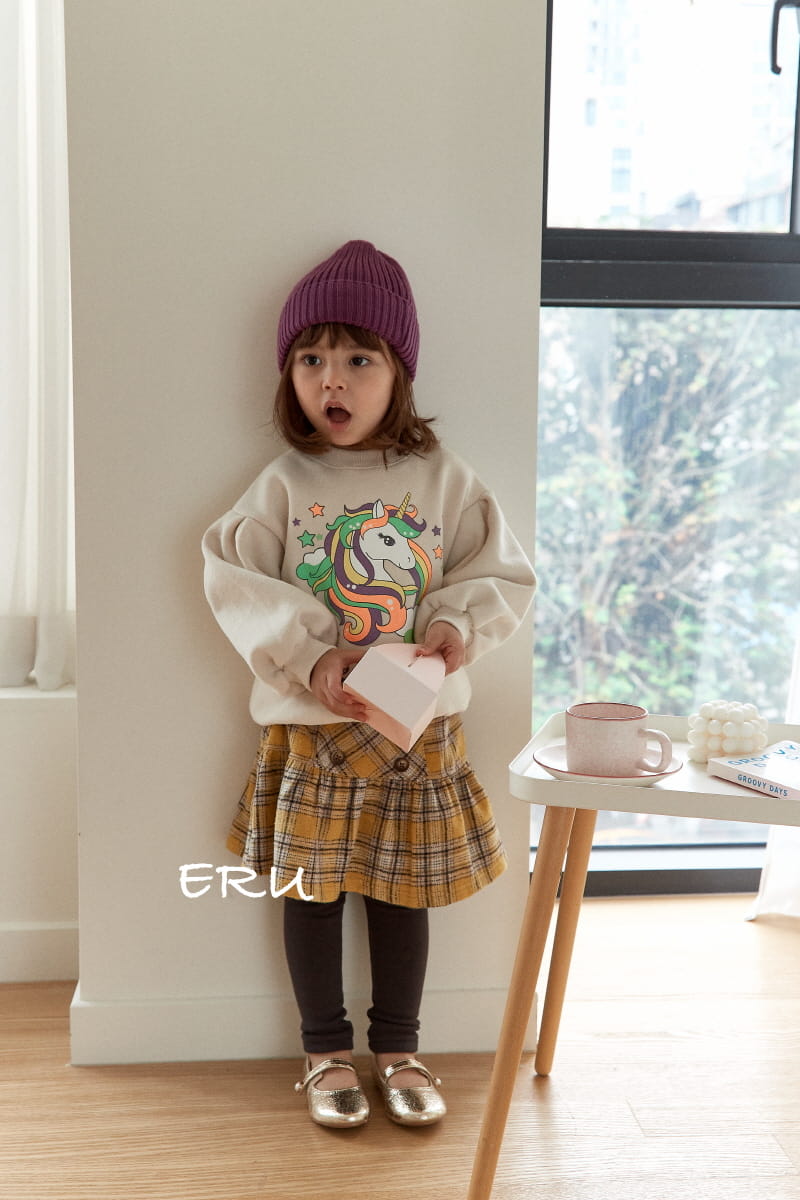 E.RU - Korean Children Fashion - #Kfashion4kids - Check Skirt Leggings - 8