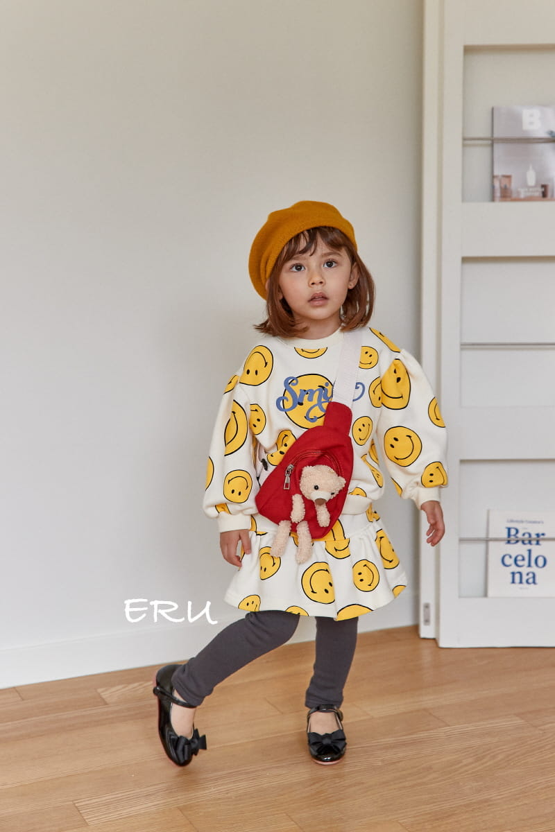 E.RU - Korean Children Fashion - #Kfashion4kids - Smile Top Bottom Set - 11