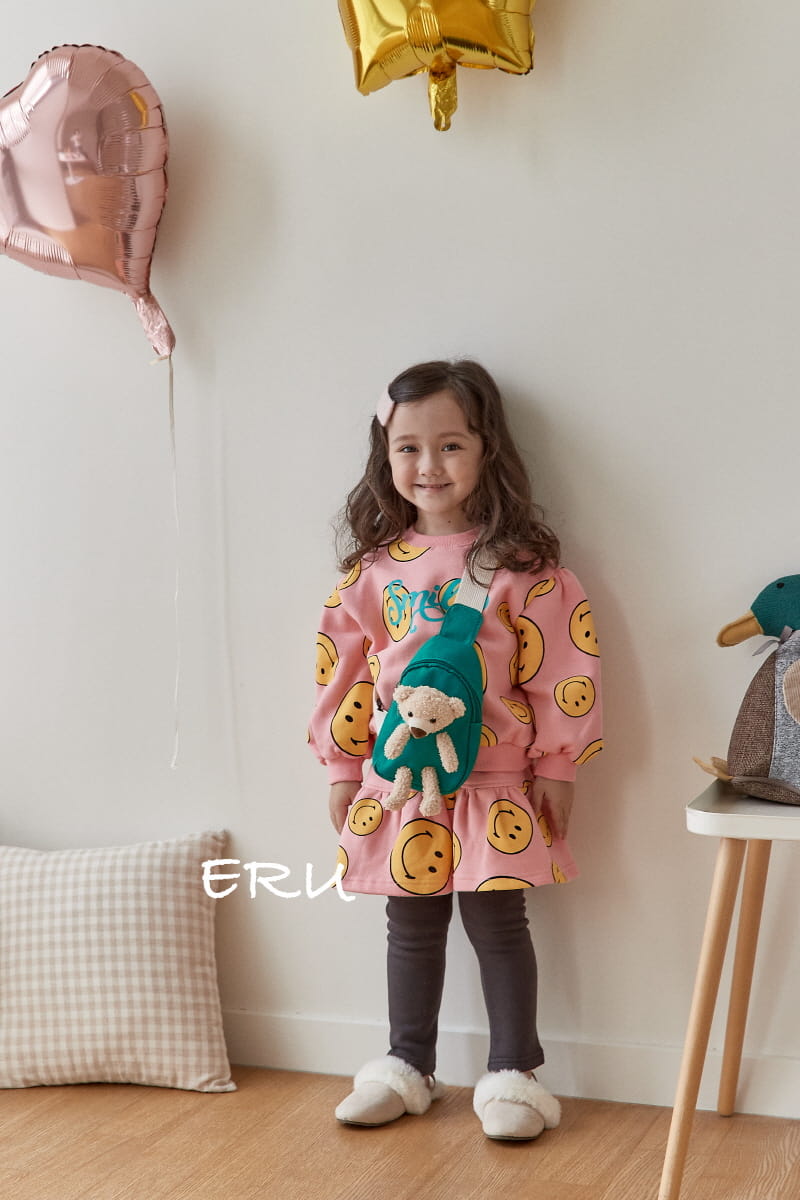 E.RU - Korean Children Fashion - #Kfashion4kids - Smile Top Bottom Set - 2
