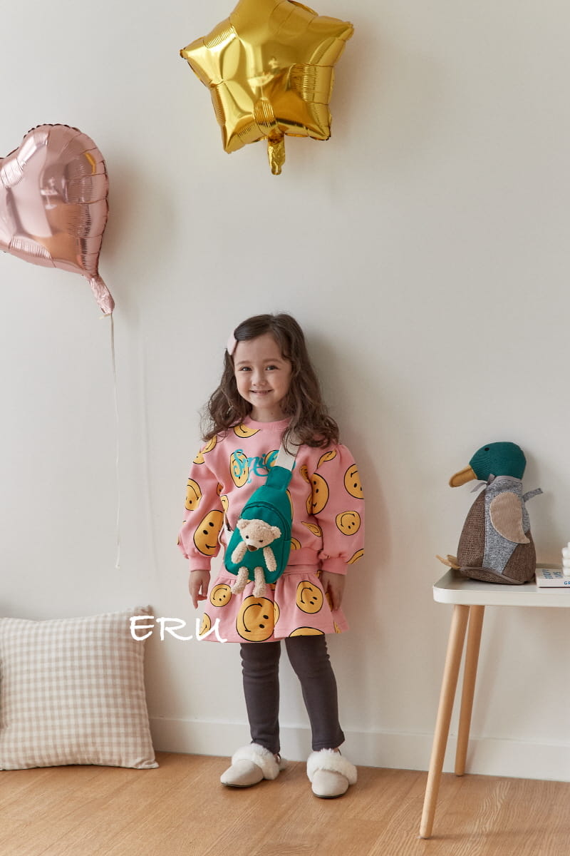 E.RU - Korean Children Fashion - #Kfashion4kids - Smile Top Bottom Set - 3