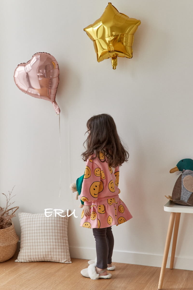 E.RU - Korean Children Fashion - #Kfashion4kids - Smile Top Bottom Set - 4