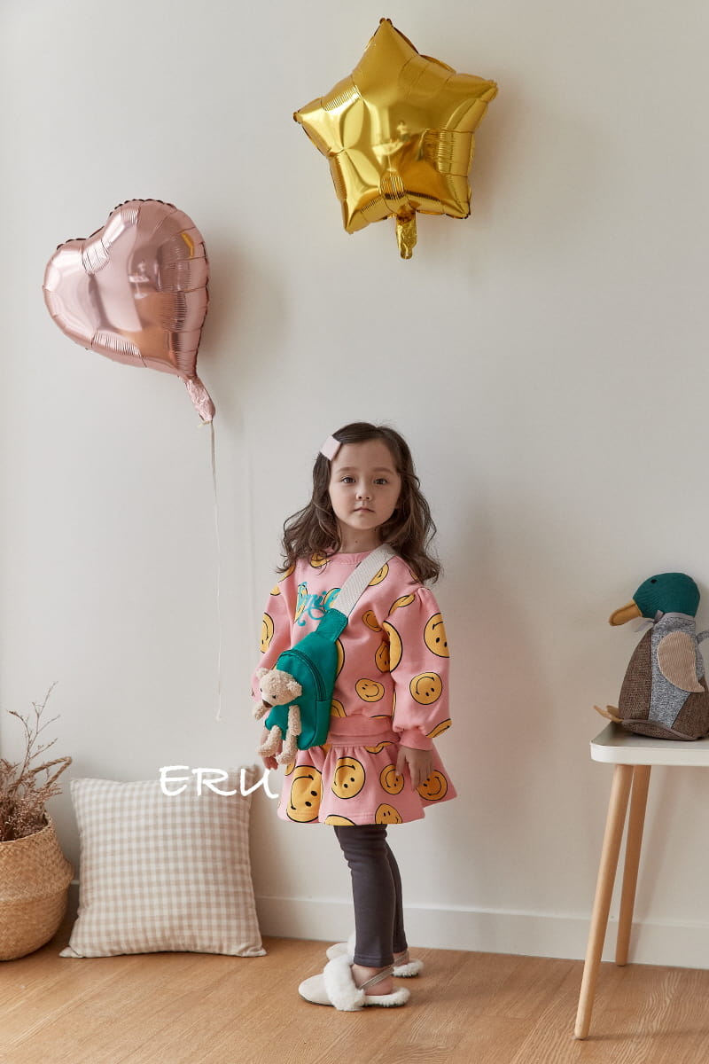 E.RU - Korean Children Fashion - #Kfashion4kids - Smile Top Bottom Set - 5