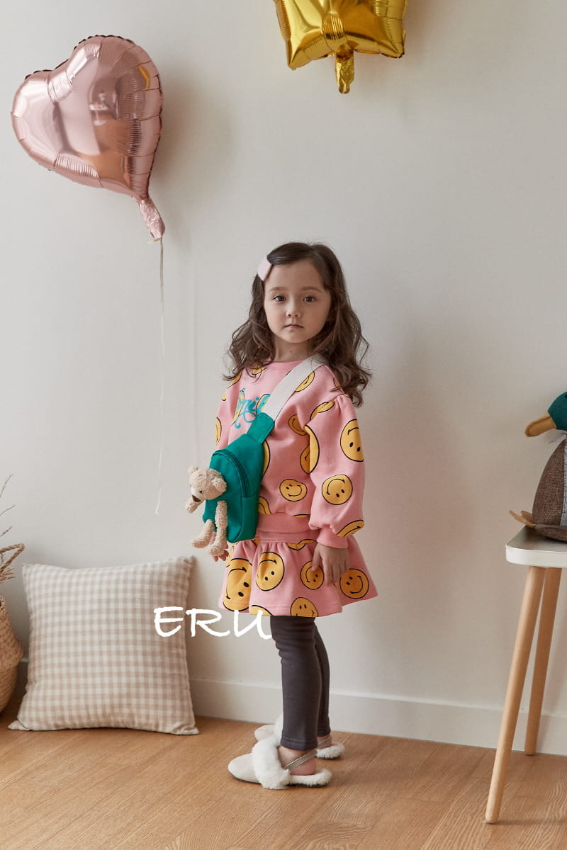 E.RU - Korean Children Fashion - #Kfashion4kids - Smile Top Bottom Set - 6
