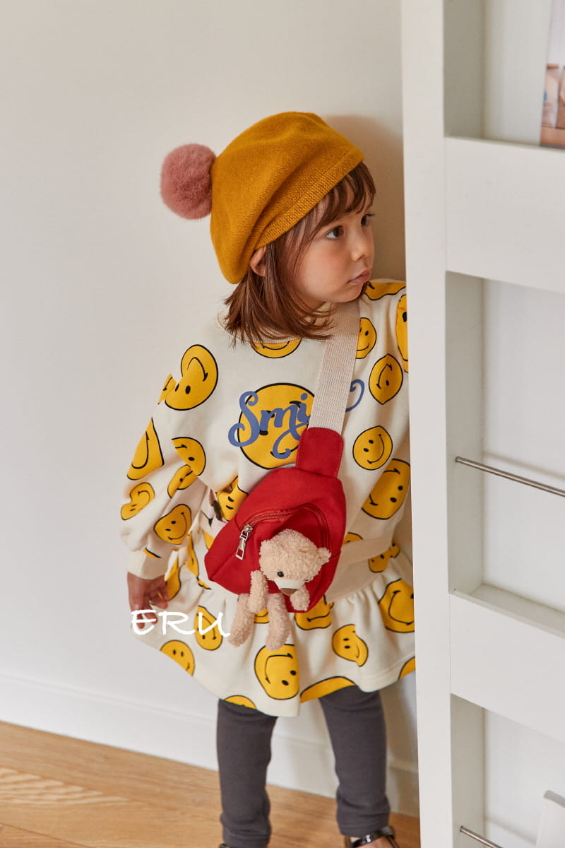 E.RU - Korean Children Fashion - #Kfashion4kids - Smile Top Bottom Set - 7