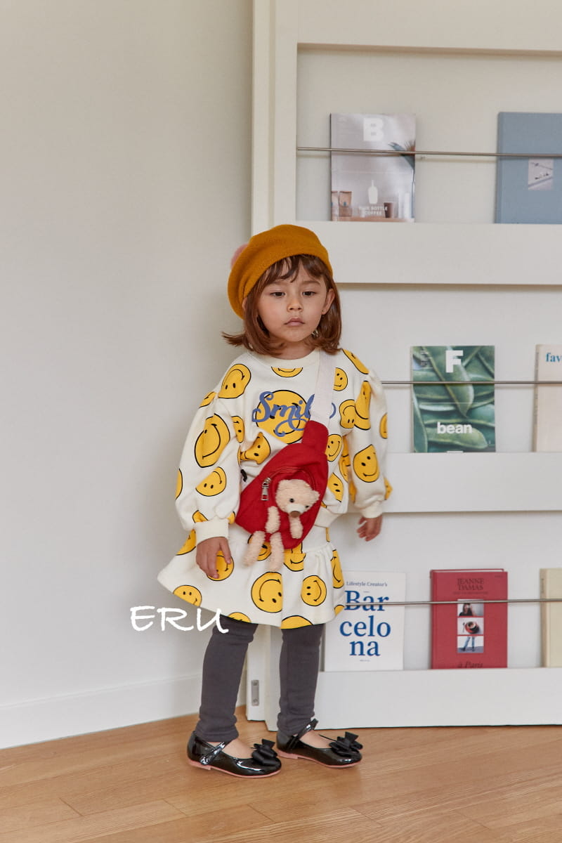 E.RU - Korean Children Fashion - #Kfashion4kids - Smile Top Bottom Set - 9