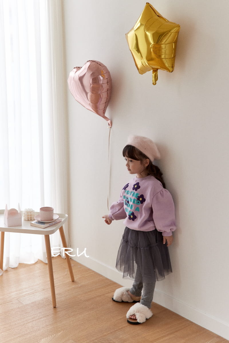 E.RU - Korean Children Fashion - #Kfashion4kids - Flower Tee - 2