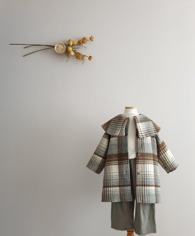 ECLAIR - Korean Children Fashion - #Kfashion4kids - Check Coat - 10