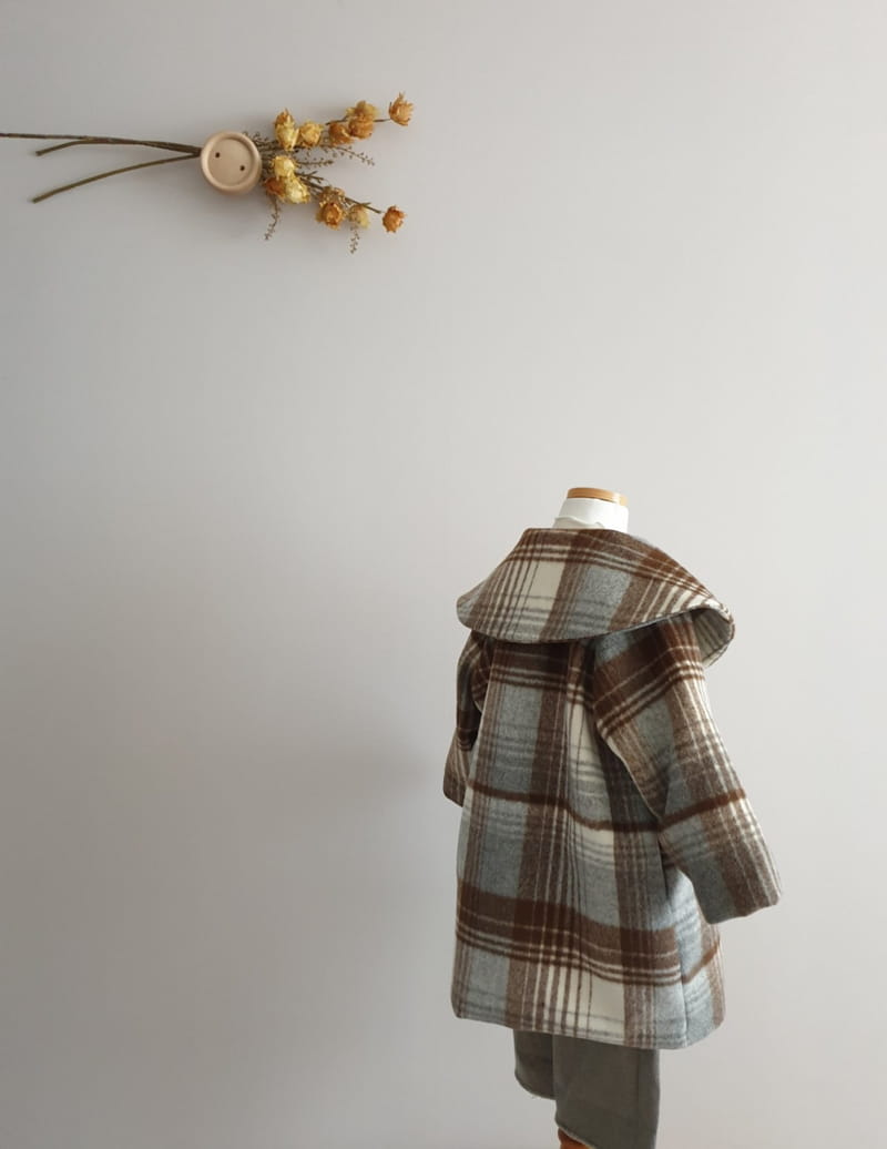 ECLAIR - Korean Children Fashion - #Kfashion4kids - Check Coat - 11