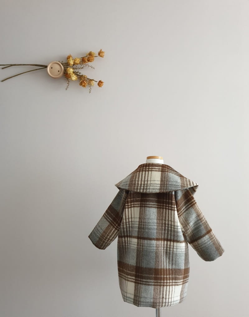 ECLAIR - Korean Children Fashion - #Kfashion4kids - Check Coat - 3