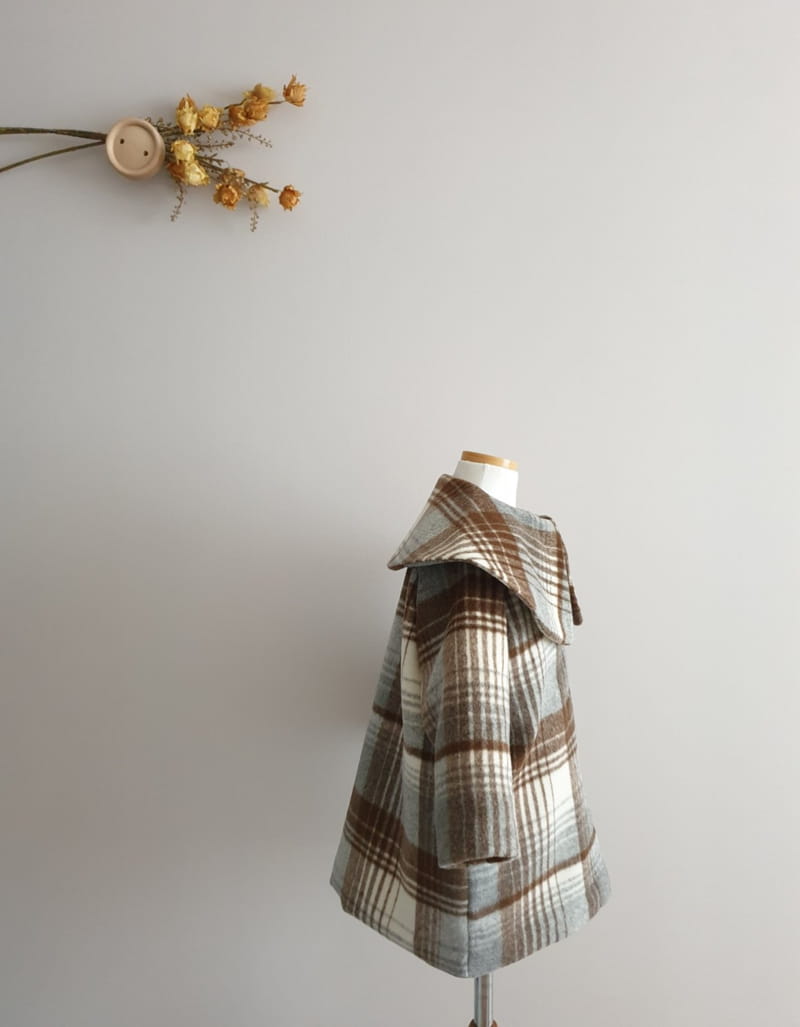 ECLAIR - Korean Children Fashion - #Kfashion4kids - Check Coat - 5