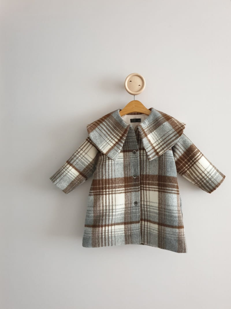ECLAIR - Korean Children Fashion - #Kfashion4kids - Check Coat - 6
