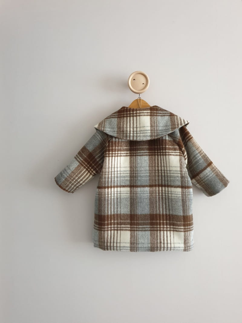 ECLAIR - Korean Children Fashion - #Kfashion4kids - Check Coat - 7