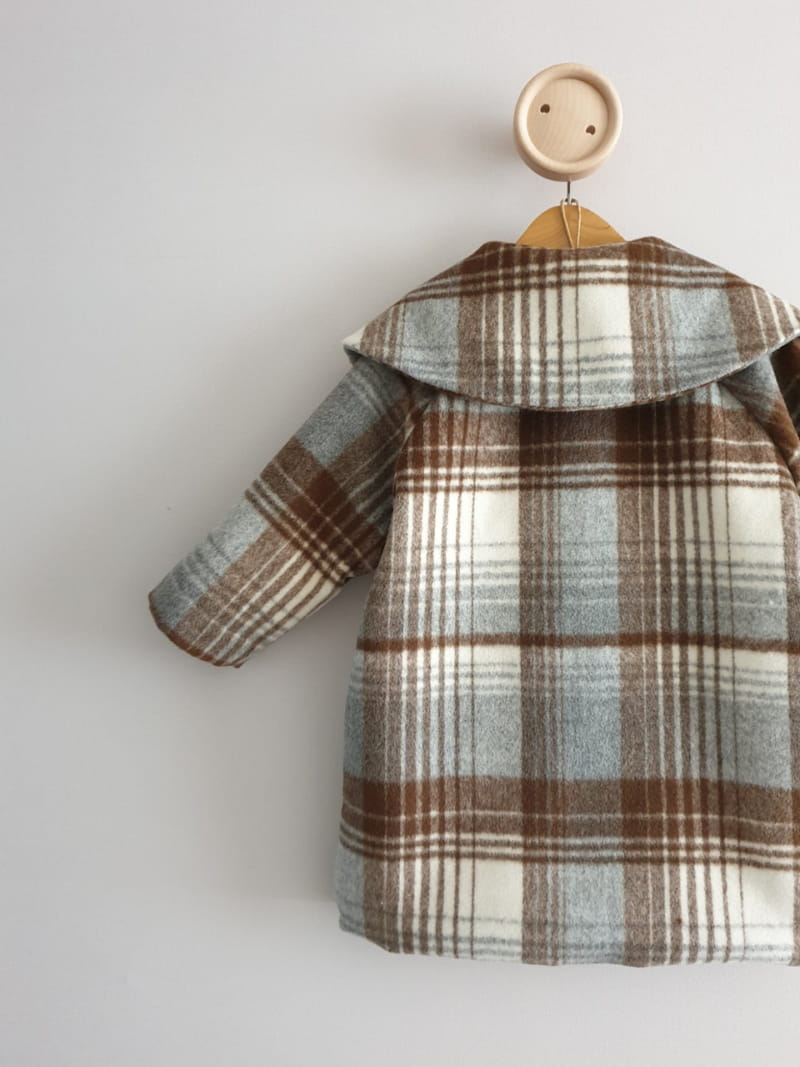 ECLAIR - Korean Children Fashion - #Kfashion4kids - Check Coat - 8