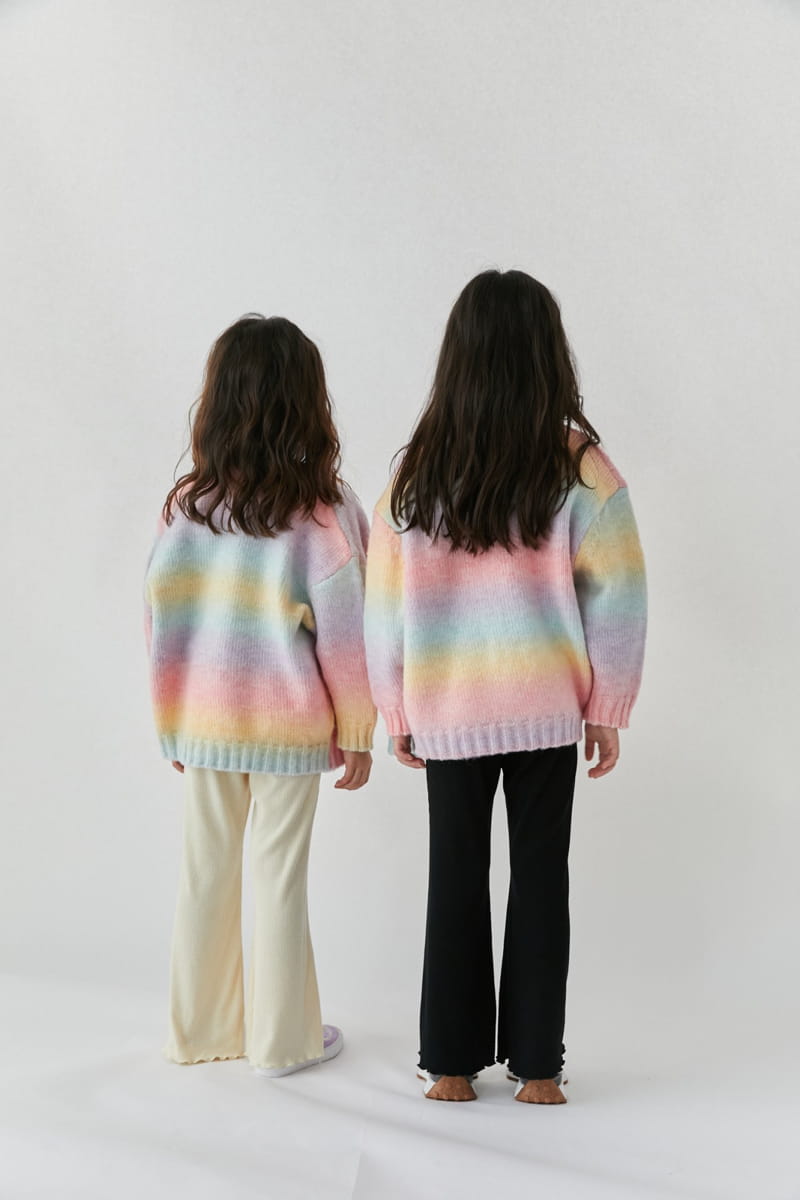 ELLYMOLLY - Korean Children Fashion - #Kfashion4kids - Rainbow Cardigan - 10
