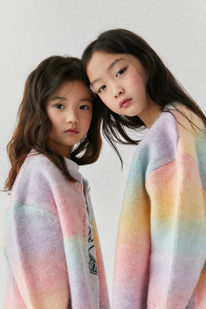 ELLYMOLLY - Korean Children Fashion - #Kfashion4kids - Rainbow Cardigan - 11