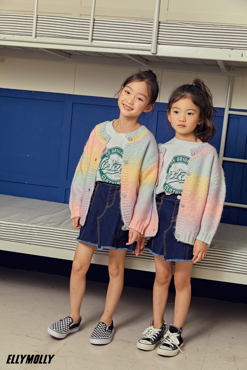 ELLYMOLLY - Korean Children Fashion - #Kfashion4kids - Rainbow Cardigan - 2