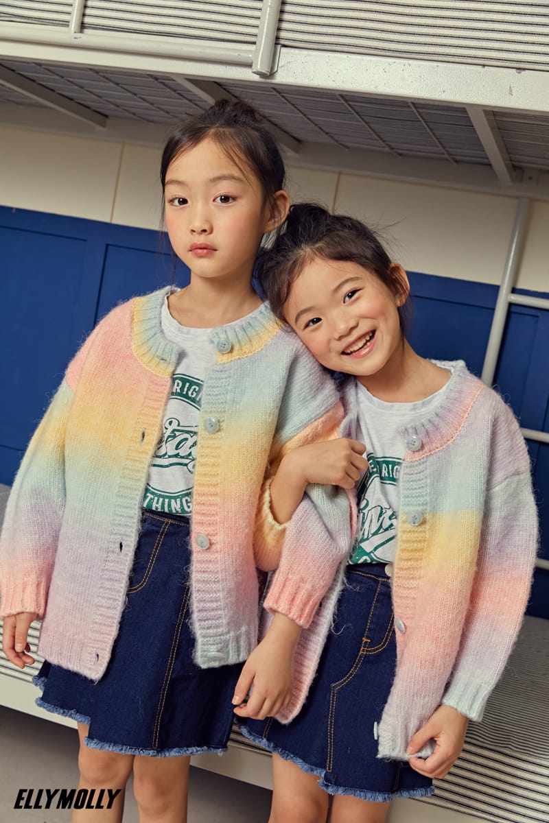 ELLYMOLLY - Korean Children Fashion - #Kfashion4kids - Rainbow Cardigan - 3