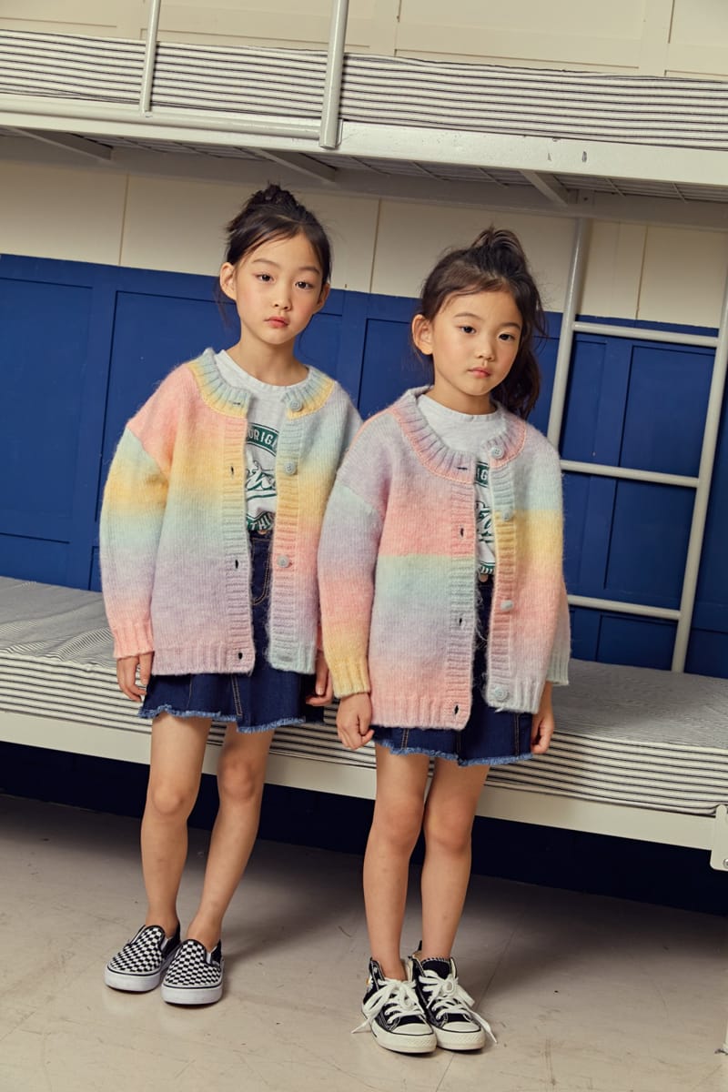 ELLYMOLLY - Korean Children Fashion - #Kfashion4kids - Rainbow Cardigan - 4